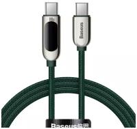 Кабель для быстрой зарядки с измерителем мощности, Baseus USB Type C - Кабель USB Type C 100 Вт (20 В / 5 А) 1 м, черный (CATSK-B01)