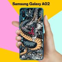 Силиконовый чехол на Samsung Galaxy A02 Дракон / для Самсунг Галакси А02