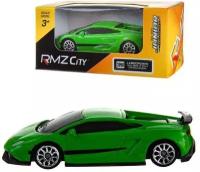 Машина металлическая RMZ City 1:64 Lamborghini Gallardo LP570-4 без механизмов, зеленый, 7,18х3,10х1,95 см (344998S-GN)