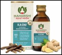 Профилактическое средство, сироп от кашля, Kasni Maharishi Ayurveda 100 мл., Аюрганга