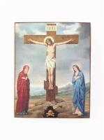 Икона "Распятие Христа (Голгофа)", размер - 10х13