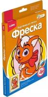 Фреска из песка LORI Кошечка, с рамой, в коробке (Пз/Ф-002)