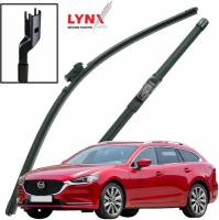 Дворники Mazda 6 (3) GJ / Мазда 6 универсал 2017 2018 2019 2020 2021 2022 DNTL1.1 Щётки стеклоочистителя бескаркасные, к-т 2шт 600-450