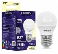 Лампа светодиодная 7Вт G45 3000К Е27 176-264В TOKOV ELECTRIC TKE-G45-E27-7-3K