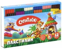 Пластилин Детский, 12 цветов, 180 г, мягкий