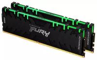 Оперативная память для компьютера 16Gb (2x8Gb) PC4-26400 3300MHz DDR4 DIMM CL16 Kingston FURY Renegade RGB (KF432C16RBAK2/16)