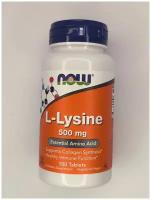 Аминокислота Л-Лизин, NOW L-Lysine 500 mg,, 100 таблеток