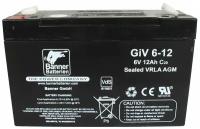 Аккумуляторная батарея BANNER GiV 06-12 Австрия 151x51x100