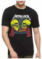 Футболка Design Heroes Metallica / Металлика Мужская Черная 3XL