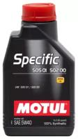 Моторное масло Motul Specific 505 01 502 00 5W-40 синтетическое 1 л