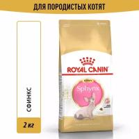 Сухой корм Royal Canin Kitten Sphynx для котят породы Сфинкс от 4 до 12 месяцев, 2 кг