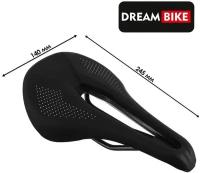 Седло Dream Bike «Спорт», цвет чёрный