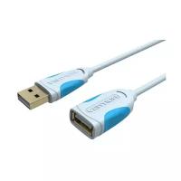 Удлинитель Vention USB - USB (VAS-A05-S), серый