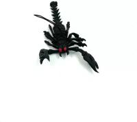 Фигурка резиновая Скорпион черный, насекомые