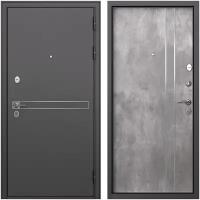Дверь входная Mastino Раин правая букле графит - бетон 960х2050 мм