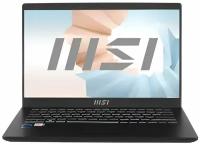 Ноутбук MSI Modern 14 C12M-232XRU, Intel Core i5-1235U, 8Gb, 512Gb, DOS, черный