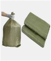 Мешок полипропиленовый 55*95см (на 50кг для уборки строит. мусора зеленый- 10 шт