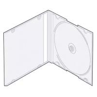 Бокс для CD/DVD дисков Slim Box, 5 шт, VS, прозрачный, CDB-sl-T5