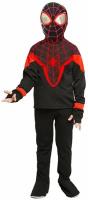 Детский карнавальный костюм Пуговка "Человек-паук в черном", рост 128 см (23-00321-128)