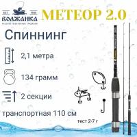 Спиннинг Волжанка Метеор 2.0 тест 2-7гр 2.1м (2 секции)