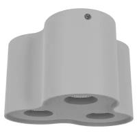 Накладной светильник Lightstar Binoco 052039, GU10, 150Вт, кол-во ламп:3шт., Серый