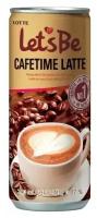 Кофейный напиток Lotte (Лотте) Let's Be Cafetime Latte (Кофетайм Латте) 0,240 л х 30 банок