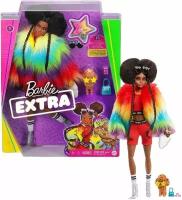 Кукла Barbie Экстра в радужном пальто, GVR04