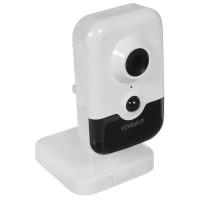 IP камера HiWatch DS-I214(B) (2.8mm), кубическая, 2МП, 1920x1080, H.265+, микрофон-динамик, 126гр, PoE, серо-белая