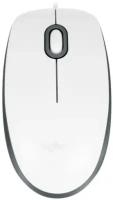 Мышь проводная Logitech M100r White