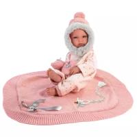 Кукла Llorens L младенец в розовом с одеялом, 35 см, L 63550