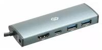 Док-станция Digma HUB-2U3.0СH-UC-G USB Type-C to 2*USB 3.0/USB Type-C/HDMI 20cm (1088652)