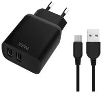 Сетевое зарядное устройство TFN RAPID 2.4A*microUSB