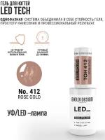 Гель-лак для ногтей Belor Design BelorDesign Led Tech тон 412 ROSE GOLD, 6 мл