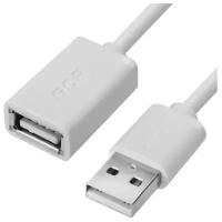 Удлинитель USB 2.0, AM/AF, 0.3м, белый, 28/28 AWG, морозостойкий