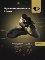 полуботинки кроссовые Inferno Turf 278А18 black/gold 39