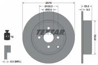 Тормозной диск Textar 92126303 для Toyota Corolla
