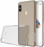 Силиконовый чехол Nillkin Nature Series TPU case для Xiaomi Redmi Note 5 Pro, темно-прозрачный