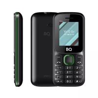 Телефон BQ 1848 Step+, черный / зеленый
