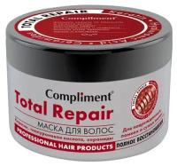 Compliment Маска для поврежденных и ломких волос Total Repair, с кератином, гиалуроновой кислотой и керамидами, 500 мл /