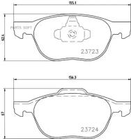 Колодки Тормозные Дисковые | Перед | (Pf-5507) NISSHINBO арт. NP5006