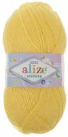 Пряжа Alize Sekerim Bebe, 100 % акрил, 100 г, 320 м, 1 шт., 187 светло-желтый 320 м