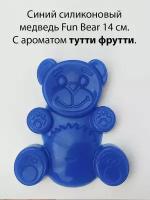 Медведь Валерка Fun Bear 13 см синий игрушка антистресс из силикона