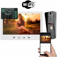 Комплект модуль сопряжения МСК Слим + Домофон AURA White Wi-FI-KIT (310br) Full HD 7 дюймов), /в квартиру /в подъезд /для частного дома