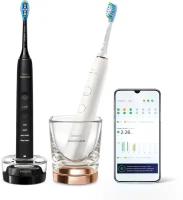 звуковая зубная щетка Philips Sonicare DiamondClean 9000 HX9914, черный/белый