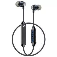 Беспроводные наушники Sennheiser CX 6.00BT In-Ear Wireless black с глубокими басами и микрофоном, Черные