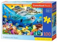 Пазл CastorLand Premium Дельфины в тропиках, 100 деталей B-111169