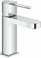 Смеситель для раковины GROHE Plus, гладкий корпус, с нажимным донным клапаном, S-Size, хром (33163003)