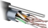 Кабель витая пара PROconnect 01-0155 FTP 4PR 24AWG, CAT5e, наружный (OUTDOOR) + трос*1 (бухта 305 м), катушка