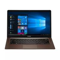 14.1" Ноутбук Prestigio SmartBook 141 C3 1366x768, Intel Atom x5 Z8350 1.44 ГГц, RAM 2 ГБ, SDRAM, Intel HD Graphics 400, Windows 10 Home, PSB141C03BFH_DB_CIS, темно-коричневый