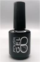 Гель-лаковое цветное покрытие Polish gel BLACK 15 ml